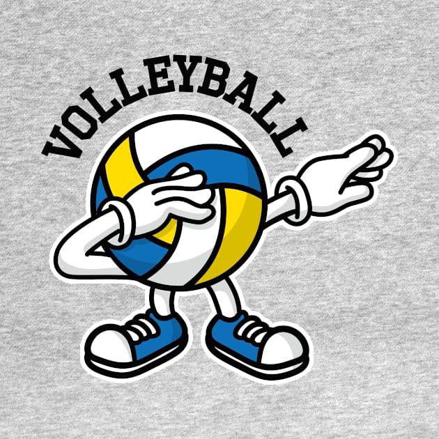 Dab dabbing volleyball / beach volleyball ball by LaundryFactory